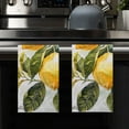 thumbnail image 2 of YladaFaie Set of 2 Funny Farm Kitchen Towels Lemon Watercolor Farmhouse Lemon Print Dish Towel Absorbent Hand Towels for Housewarming Gift 16 x 24 Inch, 2 of 7