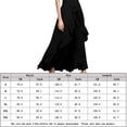 thumbnail image 2 of Cintura Wrap Faldas Pantalones Falda larga casual para mujer Cintura elástica Estilo elegante Traje diario (Negro S) Ygjytge para Mujer Negro T L, 2 of 6
