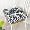 thumbnail image 2 of Nvzi Bohemian Soft Patio Chair Pads Indoor Office Home Kitchen Square Dining Chair Cushion Pillow Wave 18x18x4, 2 of 5