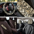 thumbnail image 4 of Uorisanigo Camouflage Auto Seat Cover Sets 14 Pcs with Cars Headrest Cover and Steering Wheel Cover Armrest Cover Car and Auto Seat Belt Cover and Water Cup Pad Comfortable Fit Car,Suv, 4 of 6