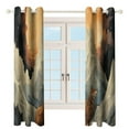 thumbnail image 3 of Howling Wolf Full Moon Blackout Curtains for Bedroom Curtains Insulated Room Darkening Window Drapes for Living Room, 3 of 7