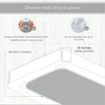 thumbnail image 6 of GAIAM® Relax 100% Cotton Garment Washed 4pc Sheet Set, Queen, Flower Medallion - Light Gray, 6 of 6