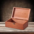 thumbnail image 2 of Vintage Style Wooden Storage Box Portable Wood Desktop Wooden Memory Chest Jewelry Box Trinket Organizer M, 2 of 8