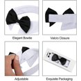 thumbnail image 2 of ORUYROP Handcrafted Adjustable Formal Pet Bowtie Collar Neck Tie for Dogs & Cats (S, Black), 2 of 7