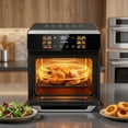 thumbnail image 4 of Large Pro Air Fryer Oven With Grill Combo For Kitchen Use, 12-In-1 Smart Convection Ovens, Air Fryer With Glass Viewing Window, Nonstick Basket, Fryer Liners, Removable Doo, 4 of 5