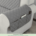 thumbnail image 6 of CHUN YI 1 Piece Sofa Couch Cover 6 Pockets with Elastic Straps Slipcover (Sofa, Light Gray), 6 of 7