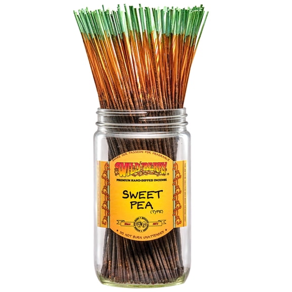 Wild Berry Incense Traditional 11" - Sweet Pea - 20 Sticks - USA Wildberry