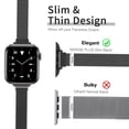 thumbnail image 2 of ZYX Slim Metal Mesh Band for Apple Watch, Women's 16mm Magnetic Loop Strap, Black, 49mm/44mm/45mm/46mm/42mm(series 3 2 1), 2 of 6