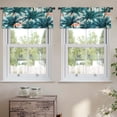 thumbnail image 2 of LALILO Kitchen Curtain Valance Exotic Summer With Palm Tree Rod Pocket Window Curtain 52"x 18" Set of 2, 2 of 5