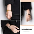 thumbnail image 5 of FindChic Bracelets for Women Handcuffs Cuban Chain Stainless Steel Black Y2K Jewelry Gift for Her Birthday Christmas, 7.5inch, 5 of 7