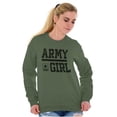 thumbnail image 3 of US Army Girl Military Star Logo Women Crewneck Sweatshirt Brisco Brands L, 3 of 6