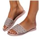 thumbnail image 3 of WILLBEST Sandalias De Mujer, Sandalias De Moda Con Nuevo Patrón De Perla Brillante, Decoración De Moda, Suela Plana, Transpirables, Zapatillas De Playa De Verano, 3 of 9