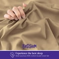 thumbnail image 4 of Bedsium Duvet Cover Cotton Solid - Duvet Cover 3 pcs, Includes 1 Duvet Cover Taupe 3 pcs, Includes 1 Duvet Cover - Alaskan King (132x120) with Zipper Closure & 2 Pillow Shams, NO Comforter, 4 of 4