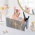 thumbnail image 5 of Luxury Butterfly Acrylic Pencil Pen Holder Cup 4 Compartments Desktop Organiser 7.87"x2.78"x3.54", 5 of 7
