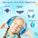 thumbnail image 4 of Auriculares inalámbricos Candy Bila para niños Bluetooth 2021 con luces LED limitados a 94dB azul, 4 of 7