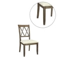 thumbnail image 3 of Simple Relax Set of 2 Linen Upholstered Side Chair in Beige and Salvage Brown, 3 of 5