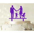 thumbnail image 1 of Wedding Cake Topper Family Silhouette Bride And Groom With Child Cake Toppers Color Option Available 6-7 Inches Wide, 1 of 1