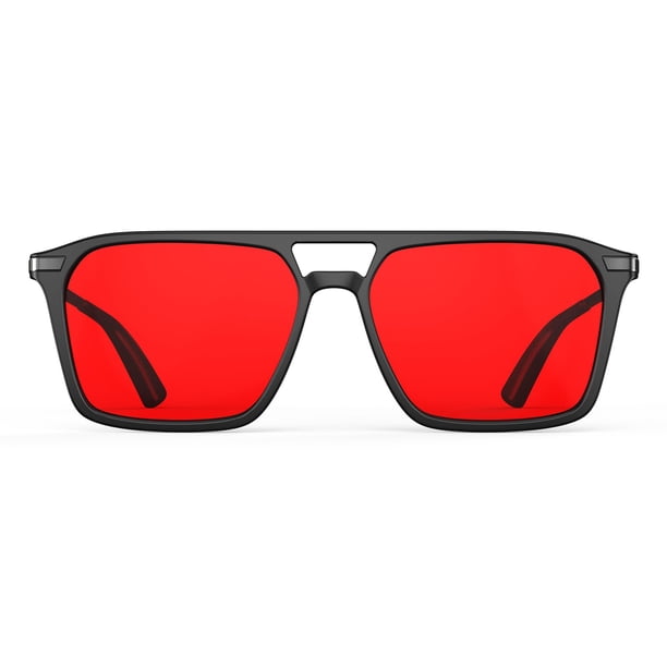 Gafas de bloqueo de luz azul Goiteia teñidas de rojo para dormir