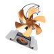 thumbnail image 1 of 6 Hoja De Calor Alimentado Ventilador Estufa Forma Funcionamiento Silencioso Estufa De Leña Chimenea Ventilador Ahorro De Energía para Acampar Al Aire Libre ANGGREK  Otros, 1 of 8
