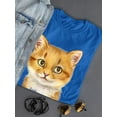 thumbnail image 3 of Mildly Happy Kitten T-Shirt Women -Kayomi Harai Designs, Female Medium, 3 of 4