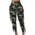 thumbnail image 1 of Birdeem Mode Femmes Aguichant Moulant Camouflage à Franges Bandage Pantalon, 1 of 11