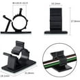 thumbnail image 2 of 30 Pcs Black Cable Wire Clips Adjustable Nylon Wire Holder Adhesive Cable Management Suitable for Maximum Diameter 0.5 inch (12.5mm) Cables, 2 of 5