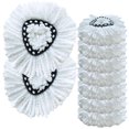 thumbnail image 1 of 12Pack Spin Mop Replacement Heads for EasyWring, Washable and 100% Microfiber Spin Mop Refill Head Replacement, 360 Spinning Micro Replacement Mop Head for Easy House Cleaning Floor Mopping, 1 of 1