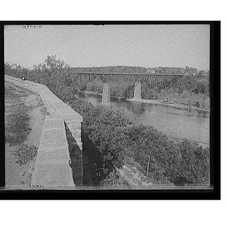 Historic Print, [The Bridge from east parapet, Fort Snelling, Minn.], 18" x 24"