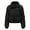 Black, variant on Lilgiuy Womens Warm Solid Hoodless Jacket Slim Winter Parkas Outwear Coats for Outdoor Activities