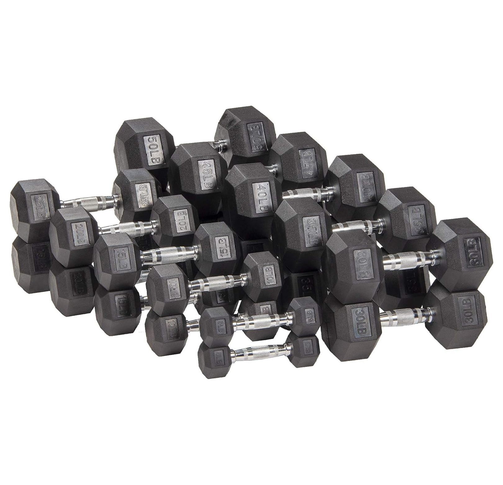 Premium Rubber Encased Hex Dumbbell