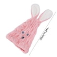 thumbnail image 3 of Uuiauoio Cute Rabbit-Shaped Hair Drying Towel, Soft Absorbent Dry Hair Cap, Absorbent Microfiber Hair Towel for Curly Long Hair for Women Girls, 3 of 6