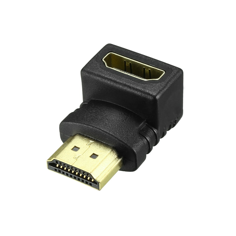 HDMI Adapter Right Angle HDMI Male to Female Connector for Wallmounted TV Stick Black Walmart HDMI Adapter Right Angle HDMI Male to Female Connector for Wallmounted TV Stick Black Walmart