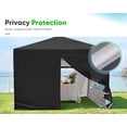 thumbnail image 2 of Quictent 8'x8' Pop up Canopy Tent with Sidewalls Instant Outdoor Gazebo Canopy Tent Enclosed with Wheeled Bag (Black), 2 of 9