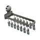 thumbnail image 4 of Colgador para secado de calcetines, colgador de ropa con 14 Clips de secado, colgador de Clips montados en la pared, cesta colgante para ropa interior, 4 of 8