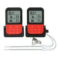 thumbnail image 1 of Digital Meat Thermometer with 2 Temperature Probes, Food Thermometer with Colored LCD for Kitchen Black Handle Probe, 1 of 6