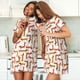 thumbnail image 4 of Easygdp Dachshund Dog Camisón de manga corta para mujer, informal, estampado, 4 of 6