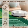 thumbnail image 6 of Design&I 8'x10' Washable Area Rug Extra Large Skid-Resistant Low Profile Net Grid Door Center Markings Striped Bold Soccer Field Goal Playful Expressive for Living Room, Family, 6 of 7