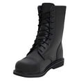 thumbnail image 2 of Black Military Style Steel Toe Combat or Jump Boots, 2 of 4