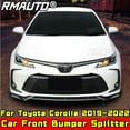 thumbnail image 2 of Corolla Front Bumper Splitter Carbon Fiber Look Sport Style Front Bumper Protector For Toyota Corolla 2019-2022 Car Accessories, 2 of 6