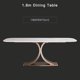 thumbnail image 1 of Bright Rock Board Dining Table With 4 Chairs Modern Minimalist Light Luxury Kitchen Furniture Set Rectangular Salon Table My Lux Decor Round, 1 of 13