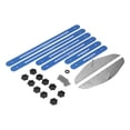 thumbnail image 3 of Stair Jig, Stretchable Joints Stair Treads Gauge Template Tool Reusable Aluminum Alloy Anodized  For Risers Blue, 3 of 8