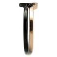 thumbnail image 4 of TK2650 - IP Rose Gold+ IP Black (Ion Plating) Stainless Steel Ring with No Stone Size 6, 4 of 4