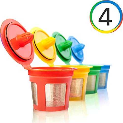GoodCups 4 Reusable K Cups for Keurig KClassic, KElite, KSelect, K