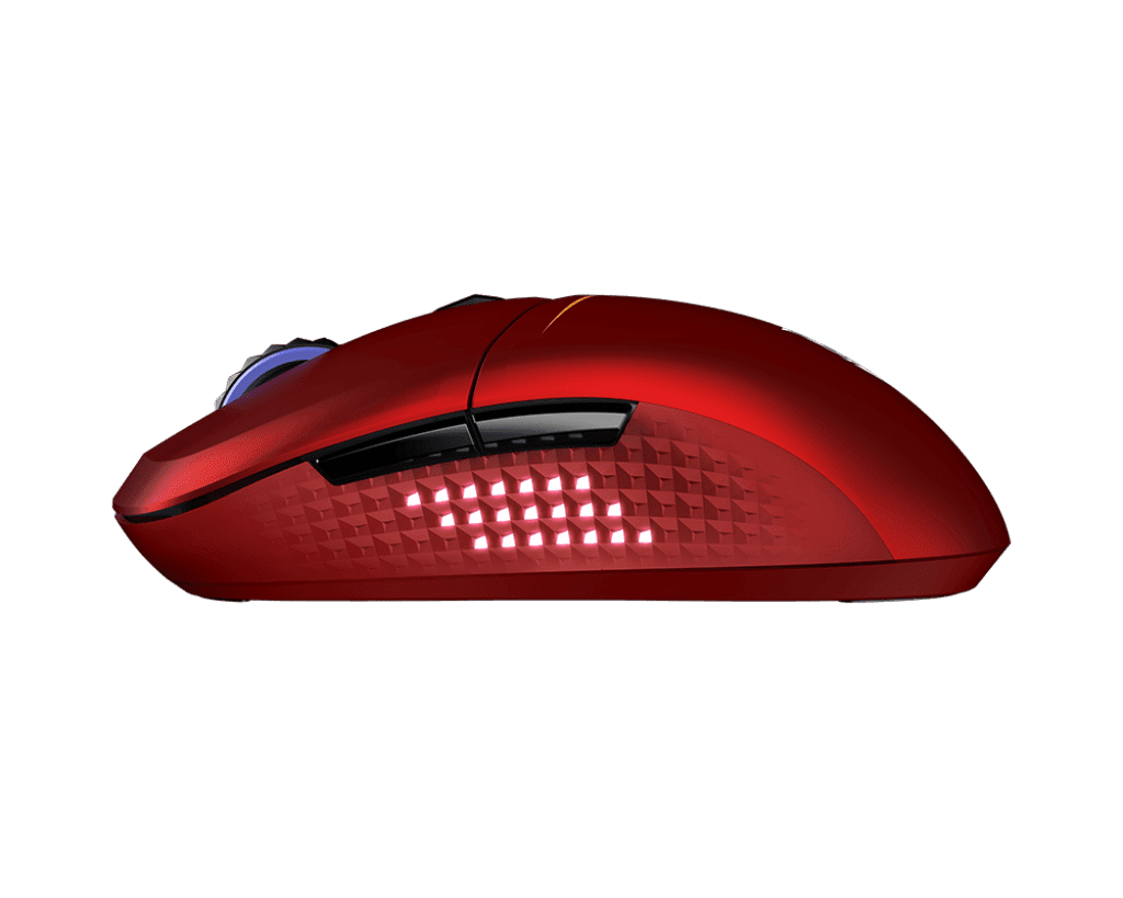 MSI VERSA W MLG EDITION RED Wireless/Wired Rechargeable GAMING Mouse with MLG RGB LED