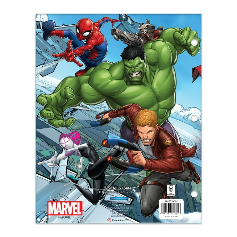 Marvel Comics Pages Pattern 3 Ring Binder