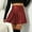 Wine, variant on Idoravan Women's Basic Versatile Skirt Clearance Womens Fashion Solid Color Dress High Waist Sexy Pack Hip Skirt Irregular Wrinkles Design Skirt
