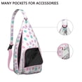 thumbnail image 3 of Beachcomber Sling Backpack - Spiral Seashell & Tropical Design Crossbody Bag, Lightweight Durable Pack with Layered Storage for Essentials, 3 of 4