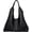 Black, variant on Sustainable Hobo Handbag Women's Retro Vegan Leather Shoulder Purse with Tote Function