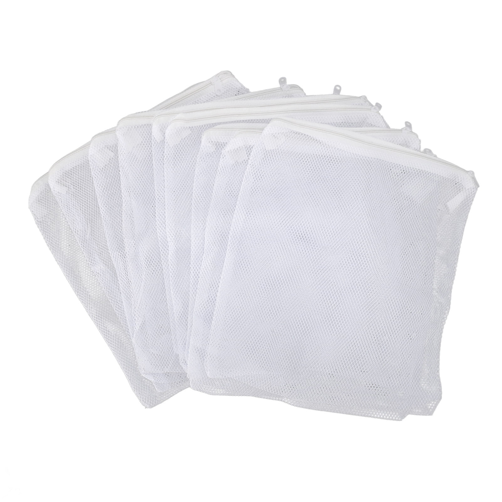 10Pcs Aquarium Filter Media Bags With Zipper Reusable Fish Coarse Mesh Bags For Activated Carbon Peat Fiber Pellets Filter Media