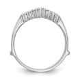 thumbnail image 2 of 14K White Gold Ring Band Wedding Diamond Round Guard, 2 of 7